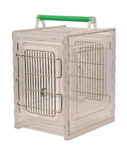 Perch and Go Acrylic Carrier for Pet Birds and Parrots